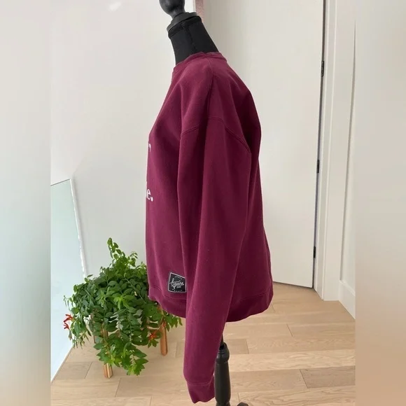 SWEATSHIRT Graphic "Love Coffee Love People" Casual Cabincore Cozy Long Sleeve - Picture 7 of 17